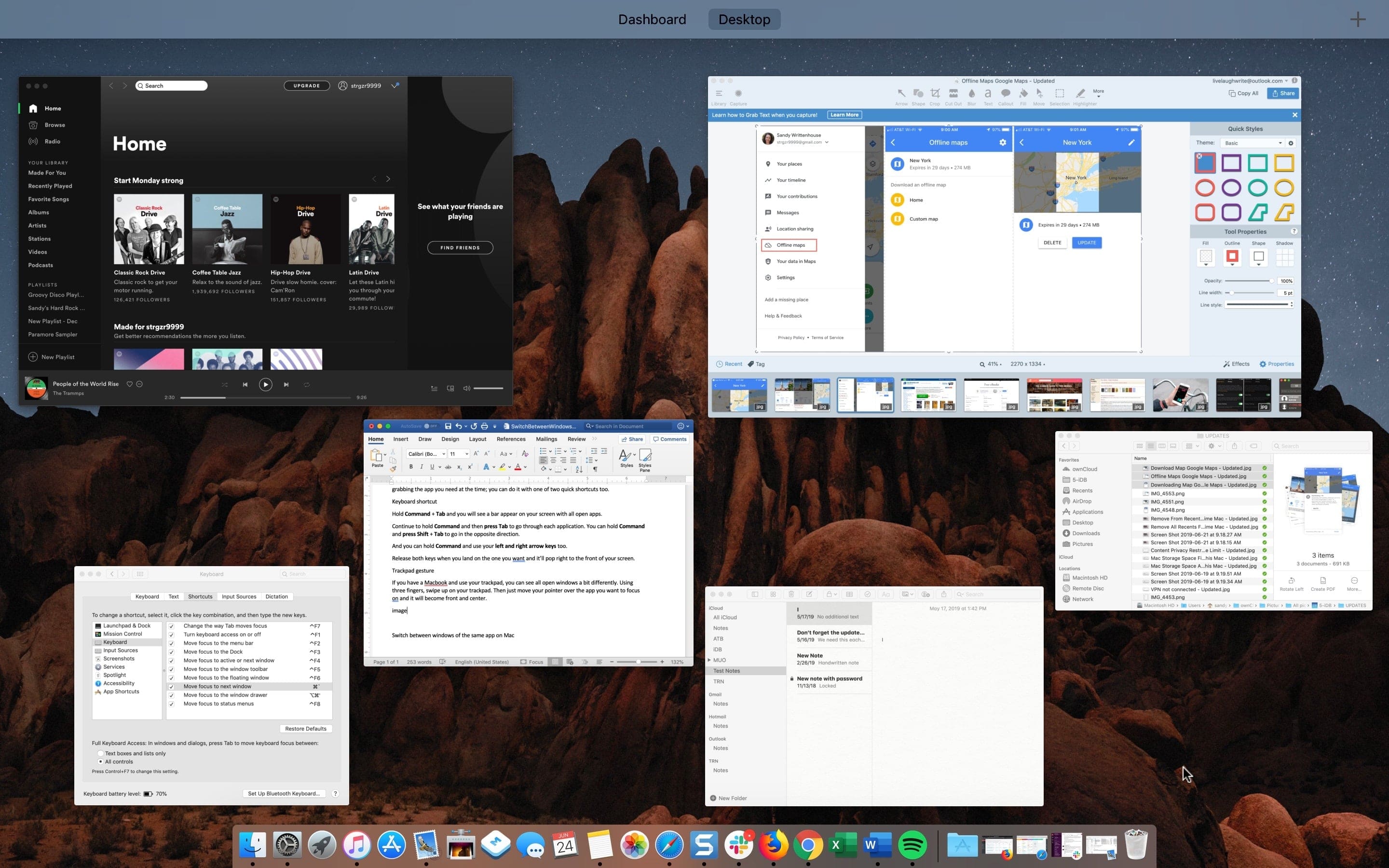 can you have to windows open side by side for the same app on mac